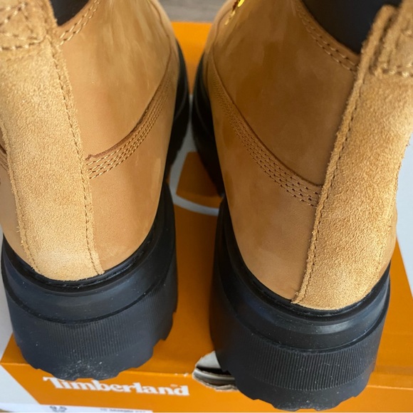 Timberland Boots Women Size 9.5 Timberland Sky Wheat Tan 6in Lace Up Platform - Picture 7 of 8